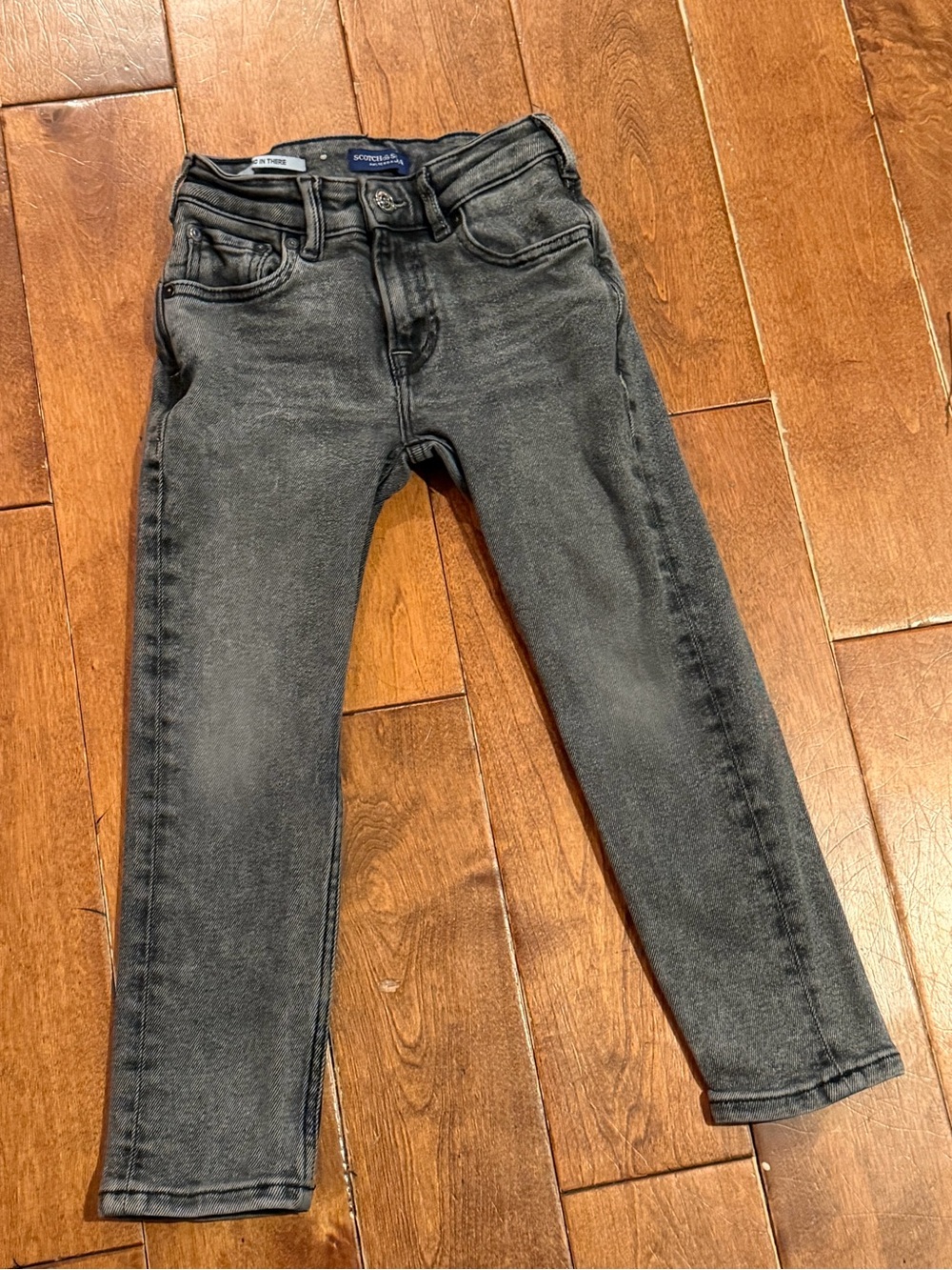 Boys Scotch & Soda Amsterdam Dean black Jeans size 6